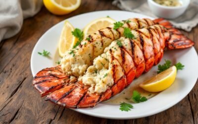 Grilled Lobster Tail with Garlic Herb Butter Recipe