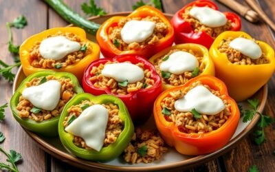 Savory Stuffed Bell Peppers with Ground Turkey